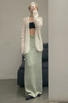 SWAYING/KNIT seamless mohair suit SW211SZ31 PS16